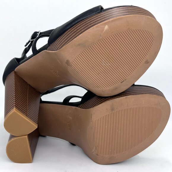 Torrid Black Faux Leather Chunky Heel - Size 8WW - Picture 12 of 12